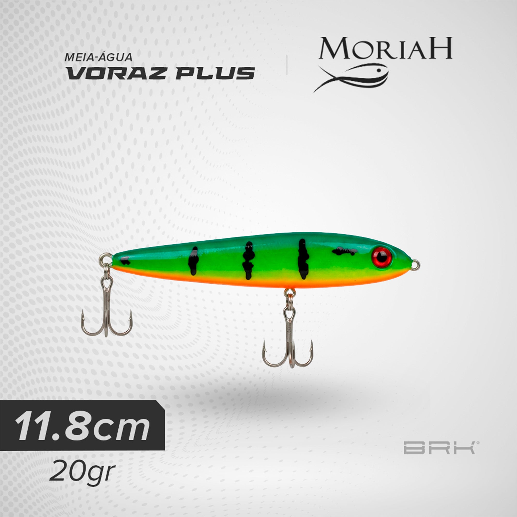 Isca Artificial Moriah Voraz Plus Meia-Água – Brk Fishing