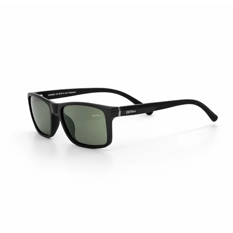 Óculos de Sol Brk Quadrado Ranger Preto com Lente Polarizada Verde UV400