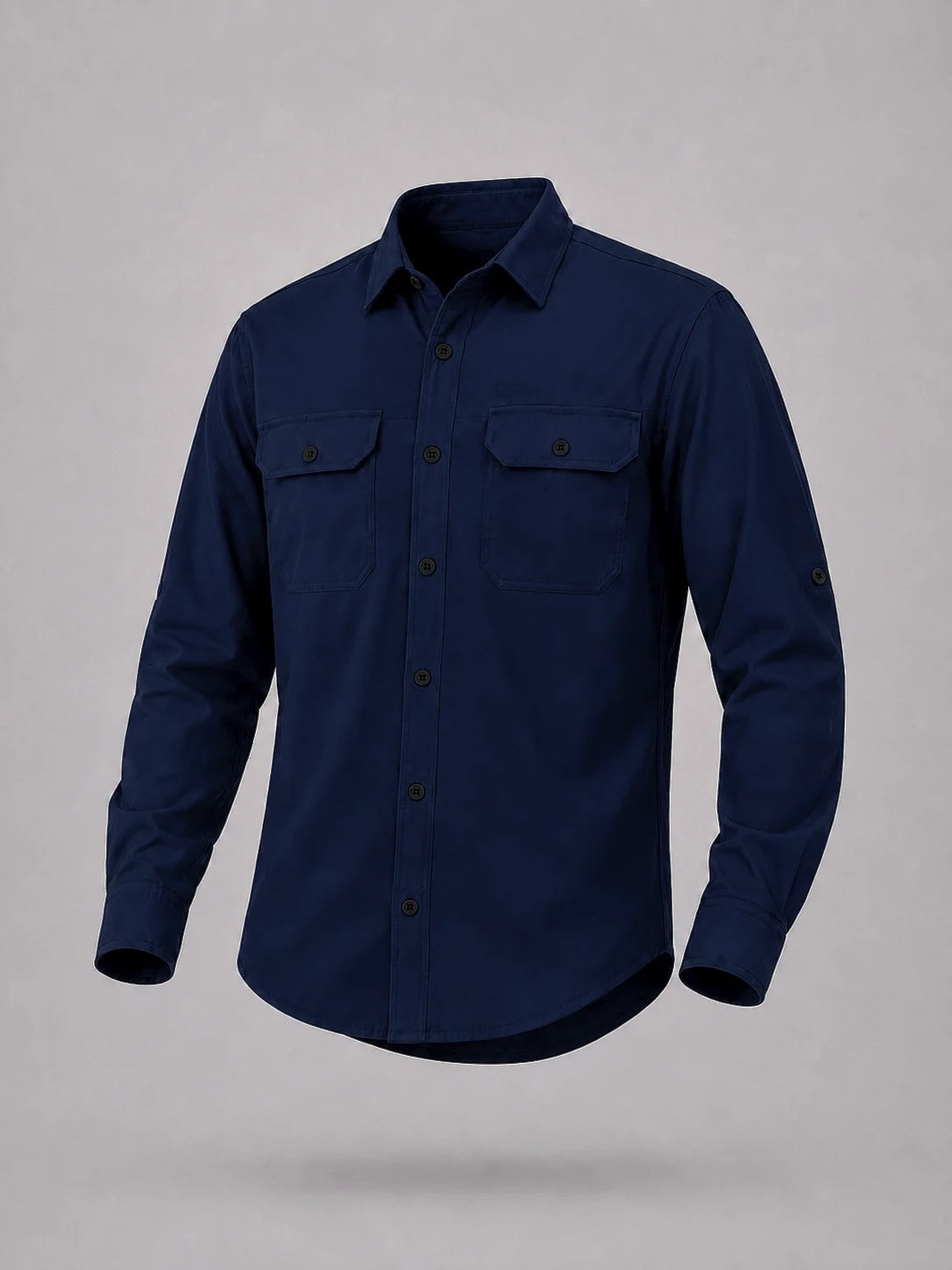 Camisa Work Azul Navy com Proteção com Proteção UV50+