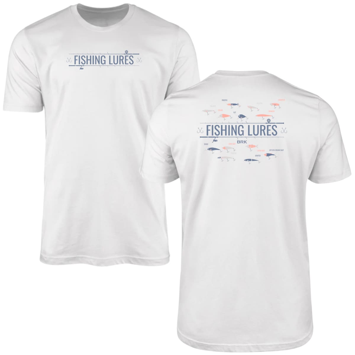 Camiseta de Pesca Brk Fishing Iscas de Pesca Lures com Algodão Premium - Brk Fishing