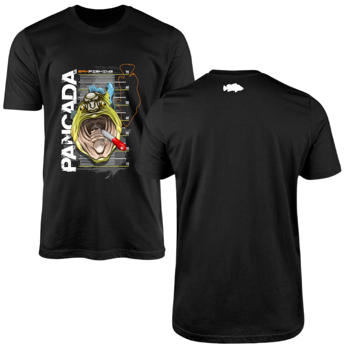 Camiseta de Pesca Brk Fishing Tucunaré Azul Pancada com Algodão Premium - Brk Fishing