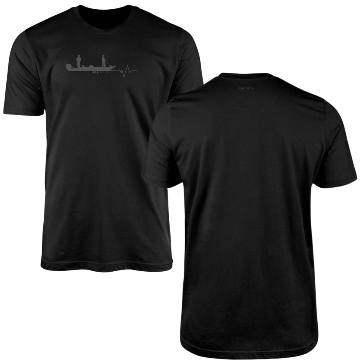 Camiseta de Pesca Brk Fishing Pescadores Linha de Batimento Cadíaco com Algodão Premium
