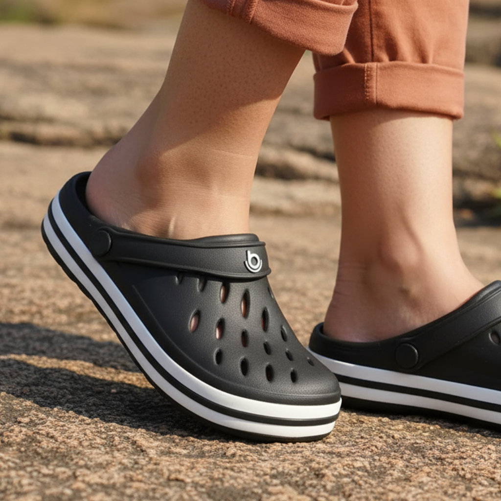 Sandália Antiderrapante Feminina para Pesca Boaonda Star Confortavel - Preta - Brk Fishing