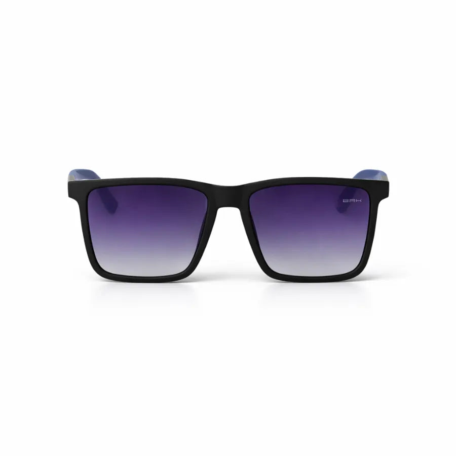Óculos de Sol Brk Quadrado Preto com Lente Polarizada Roxo Degradê UV400