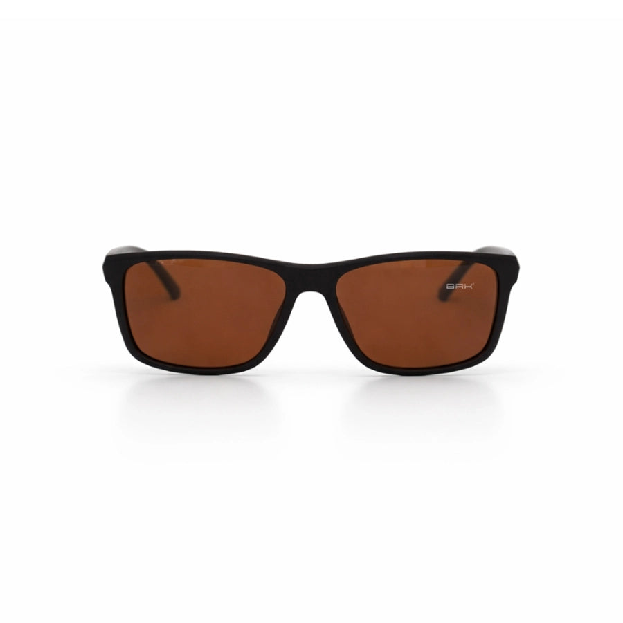 Óculos de Sol Brk Quadrado Preto com Lente Polarizada Marrom UV400