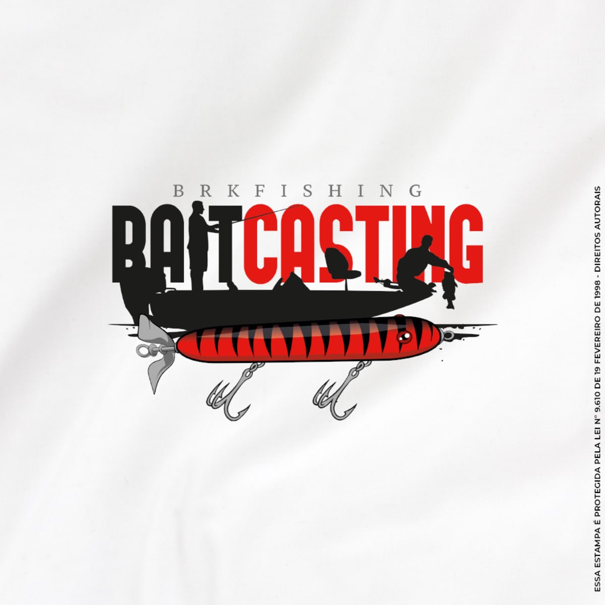 Camiseta de Pesca Brk Fishing Bait Casting com Algodão Premium - Brk Fishing