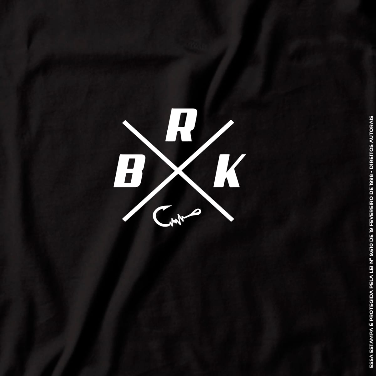 Camiseta de Pesca Brk Fishing Cauda Tucunaré Azul com Algodão Premium - Brk Fishing