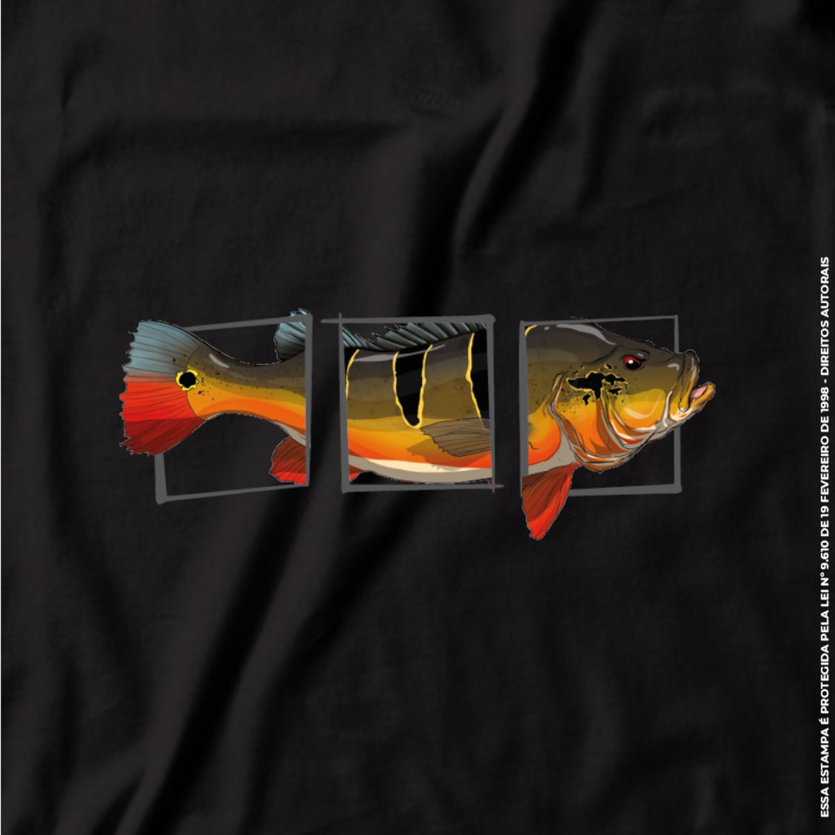 Camiseta de Pesca Brk Fishing Tríplice Captura Tucunaré Açu com Algodão Premium - Brk Fishing