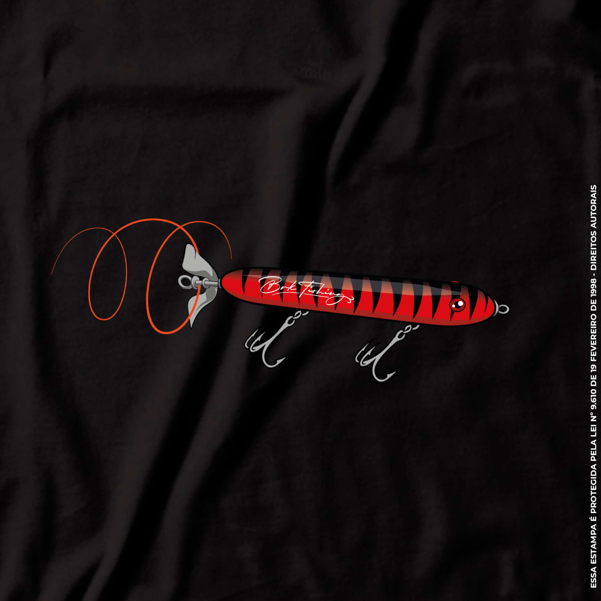Camiseta de Pesca Brk Fishing Isca Artificial Realista com Algodão Premium - Brk Fishing