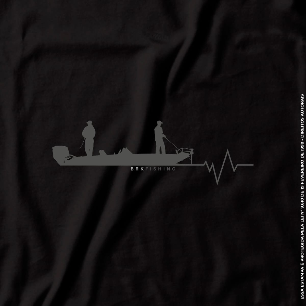 Camiseta de Pesca Brk Fishing Pescadores linha de Batimento Cadíaco com Algodão Premium - Brk Fishing