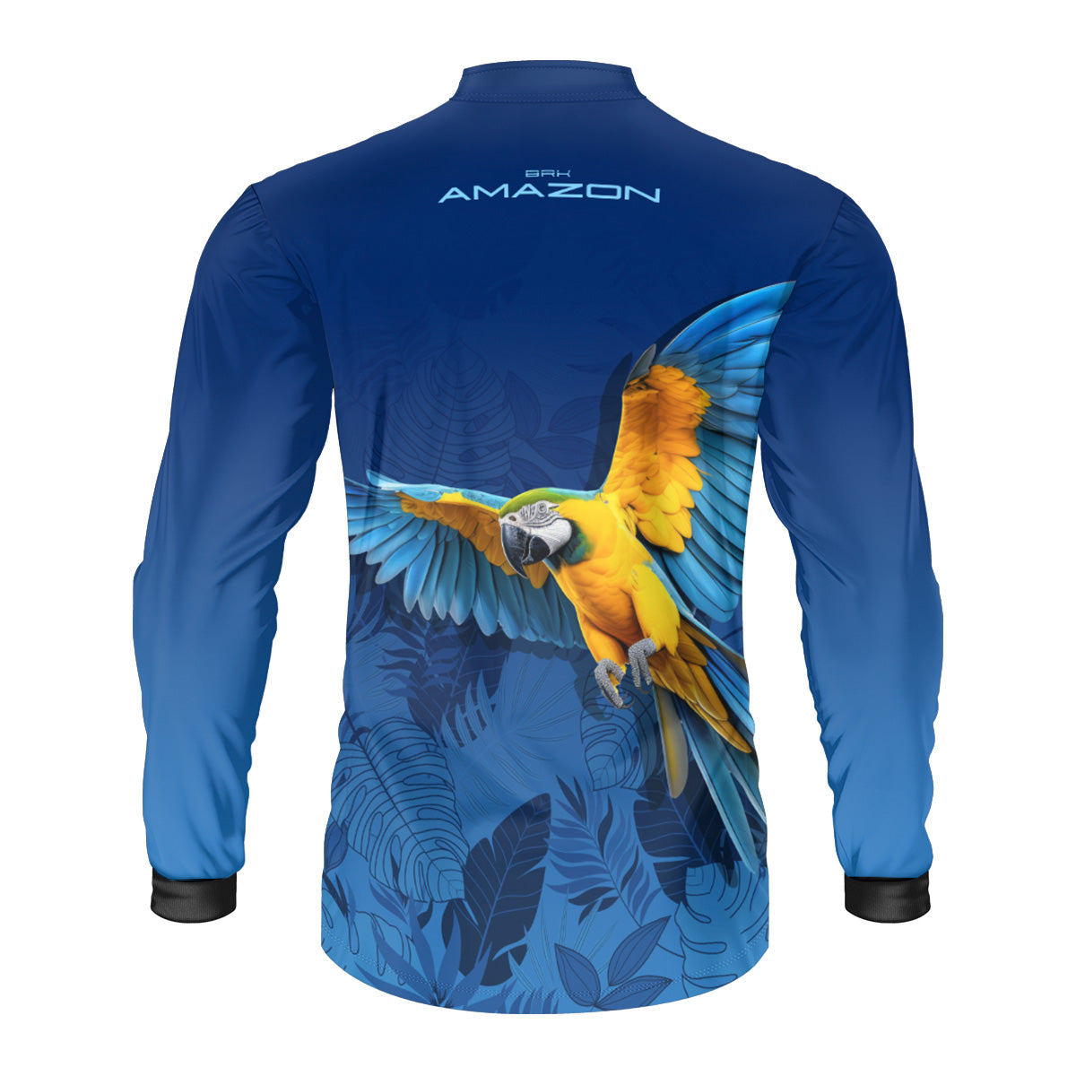 Camisa de Pesca Brk Amazon Arara Azul com Proteção UV50 Brk Fishing