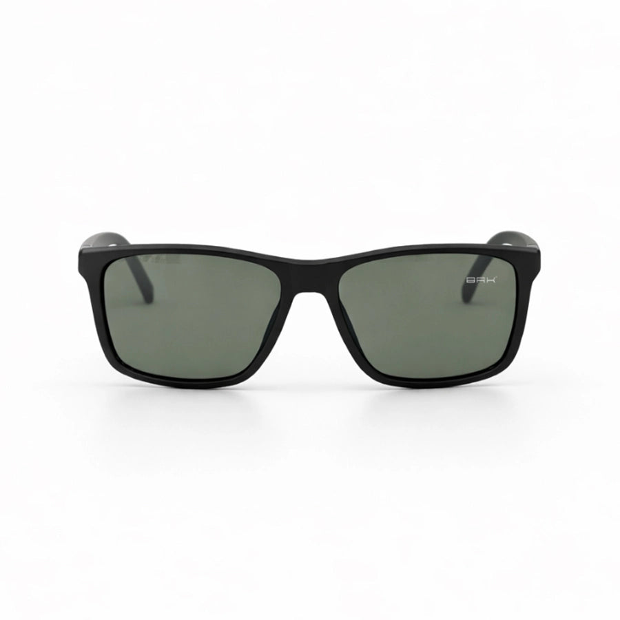 Óculos de Sol Brk Quadrado Ranger Preto com Lente Polarizada Verde UV400