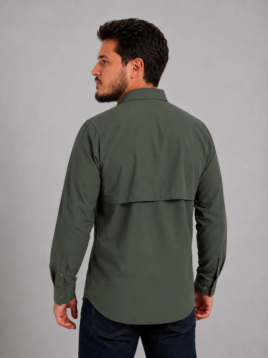 Camisa Adventure Verde Escuro com Proteção UV50+