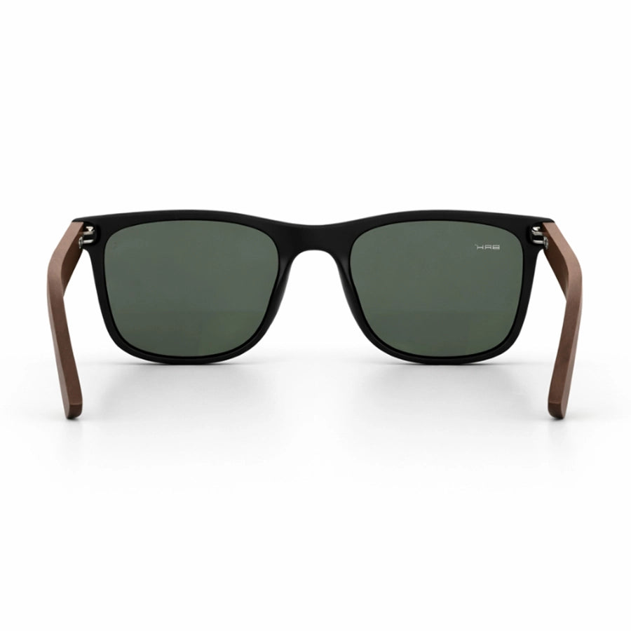 Óculos de Sol Brk Quadrado Preto com Lente Polarizada Verde UV400