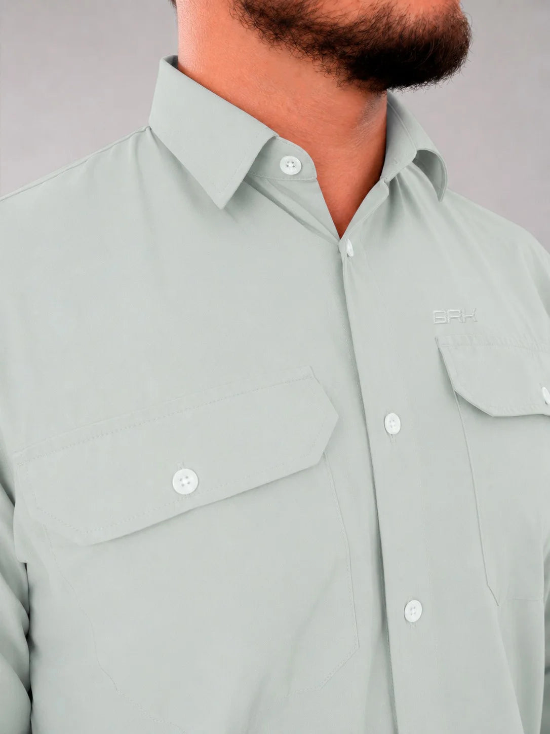 Camisa Work Cinza Ártico com Proteção UV50+