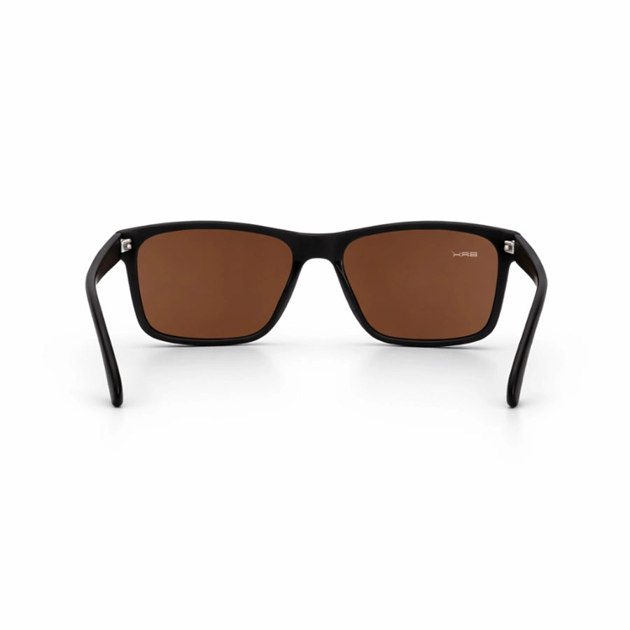 Óculos de Sol Brk Quadrado Preto com Lente Polarizada Marrom UV400