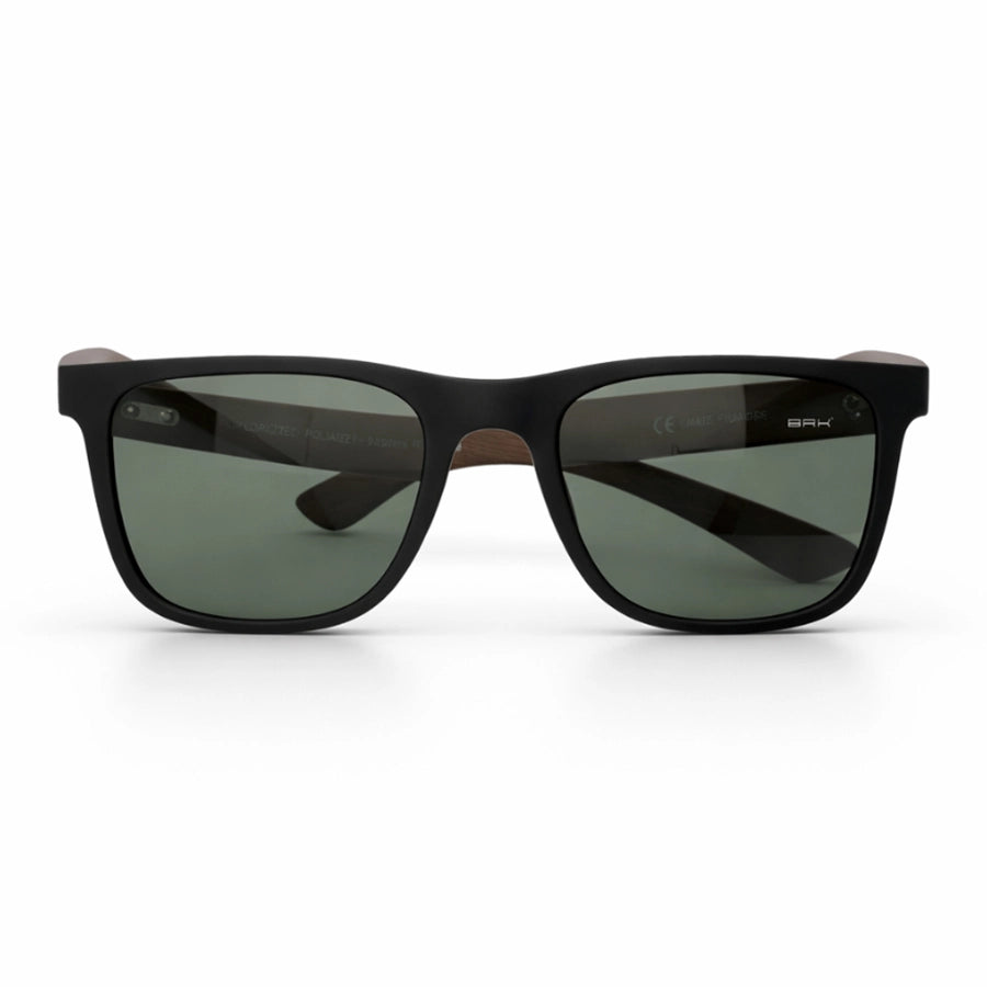 Óculos de Sol Brk Quadrado Preto com Lente Polarizada Verde UV400
