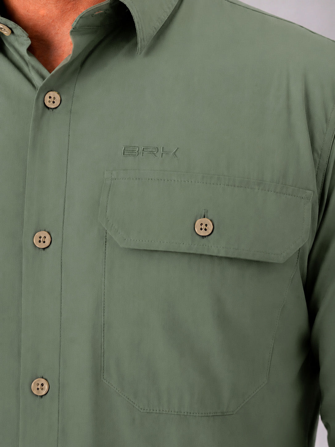 Camisa Work Verde Adventure com Proteção UV50+