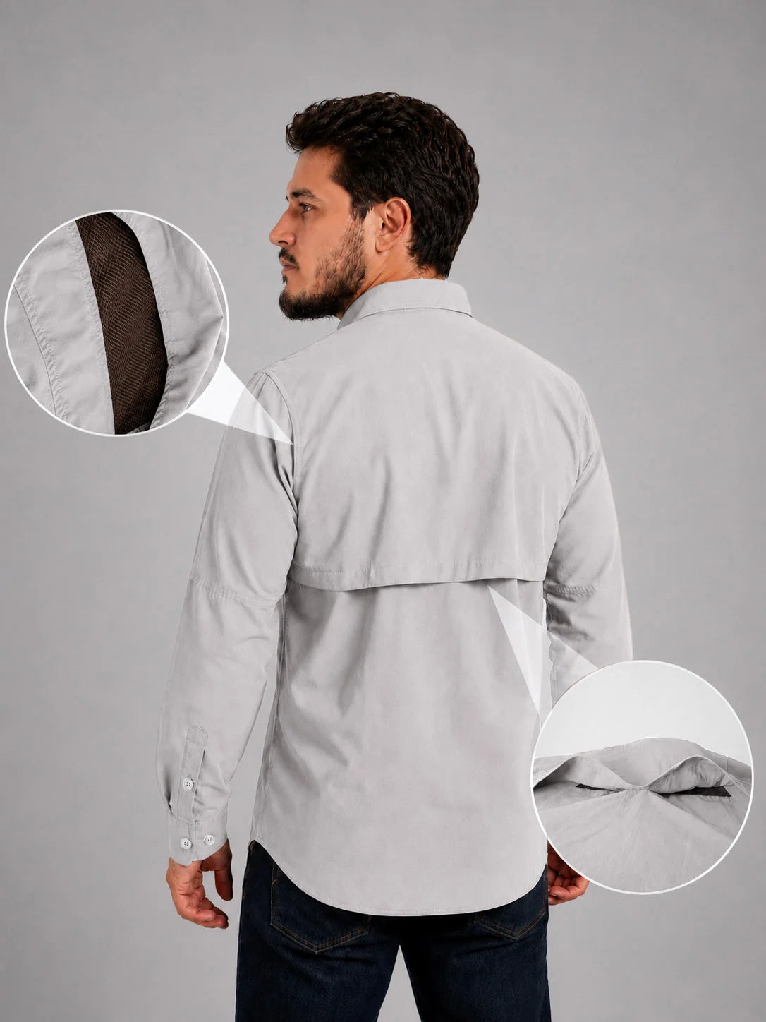 Camisa Adventure Bege Dunas com Proteção UV50+