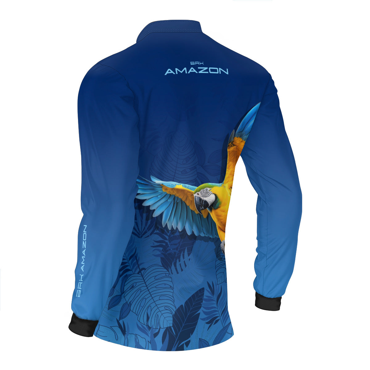 Camisa de Pesca Brk Amazon Arara Azul com Proteção UV50 Brk Fishing