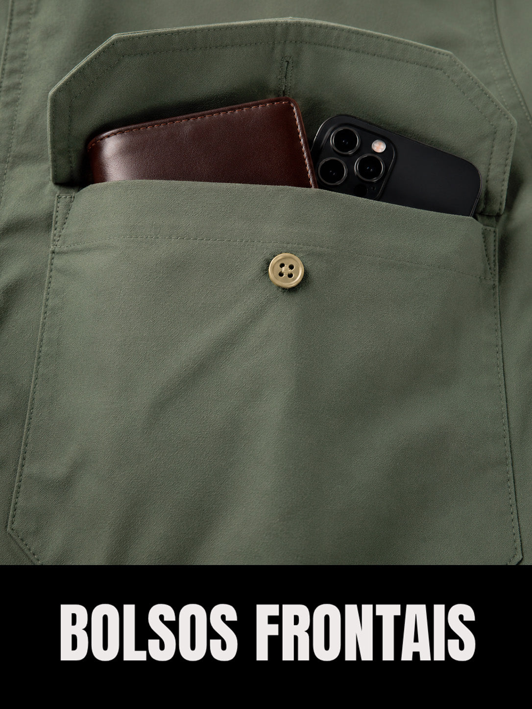 Camisa Work Verde Adventure com Proteção UV50+