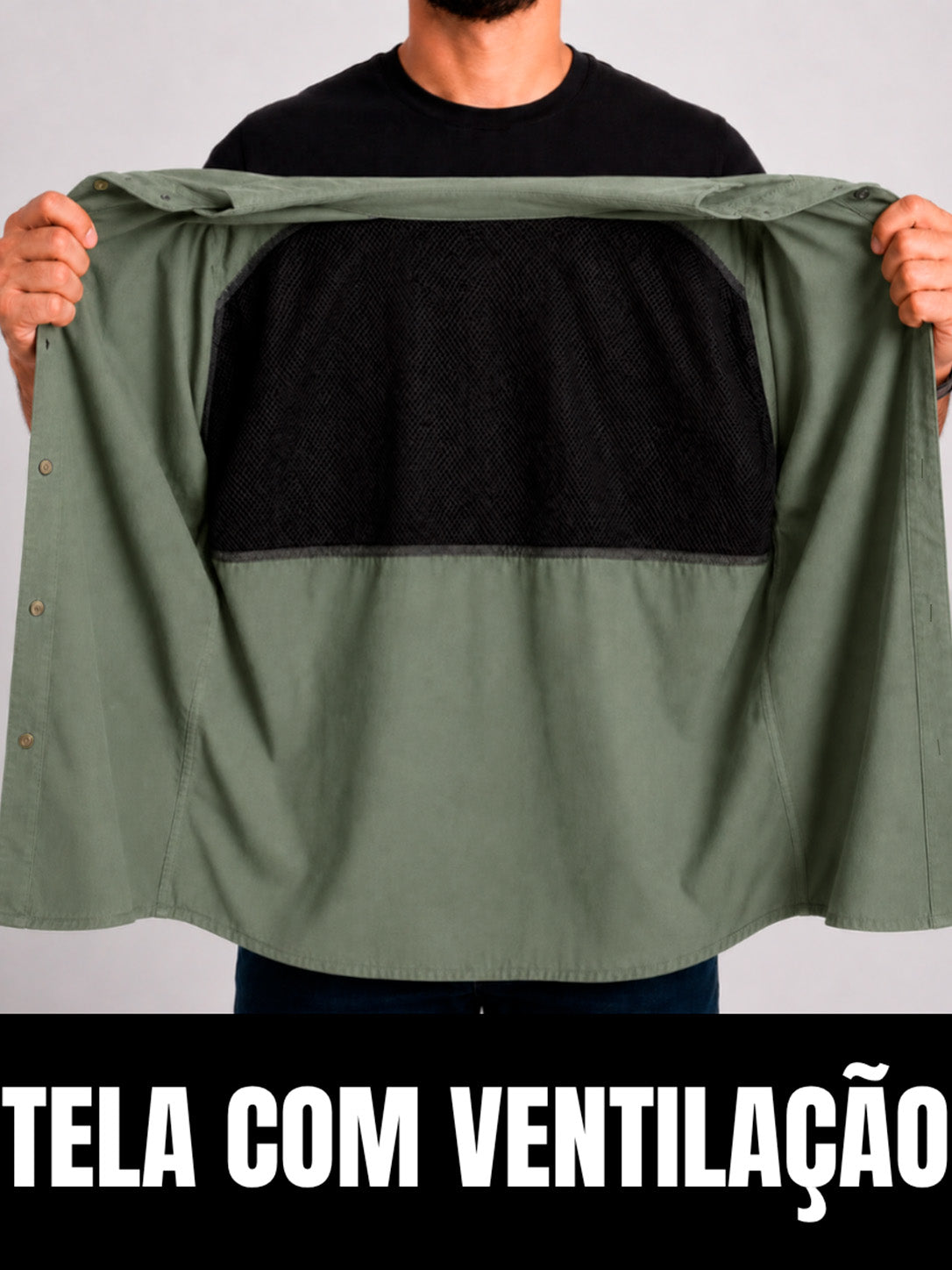 Camisa Work Verde Adventure com Proteção UV50+