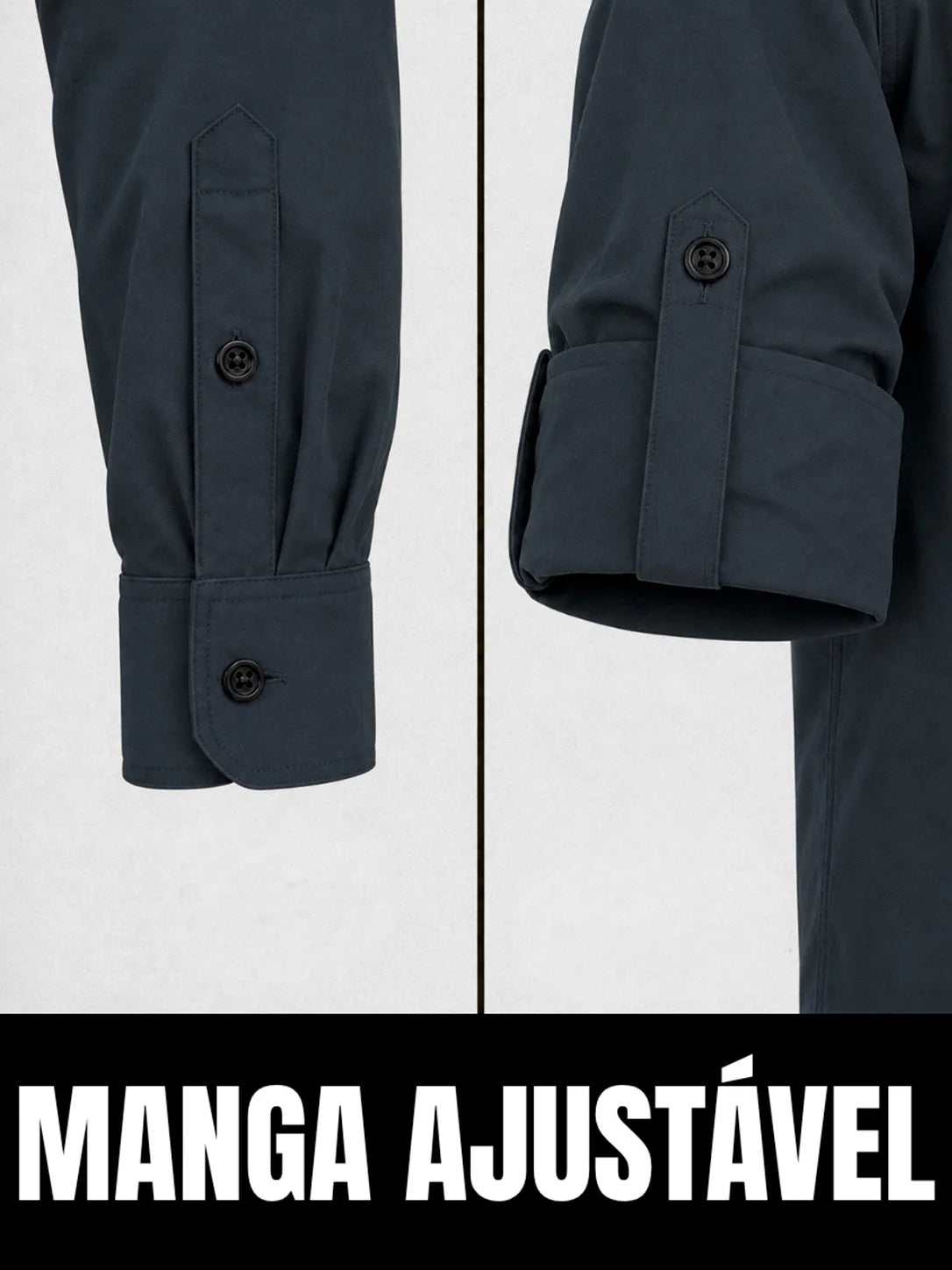 Camisa Work Cinza Chumbo com Proteção UV50+