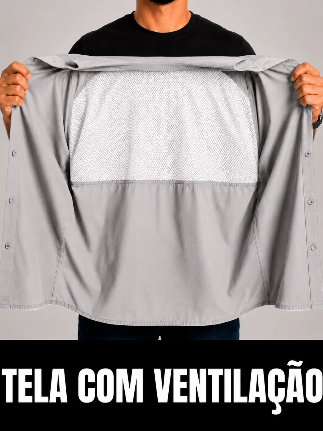 Camisa Adventure Bege Dunas com Proteção UV50+