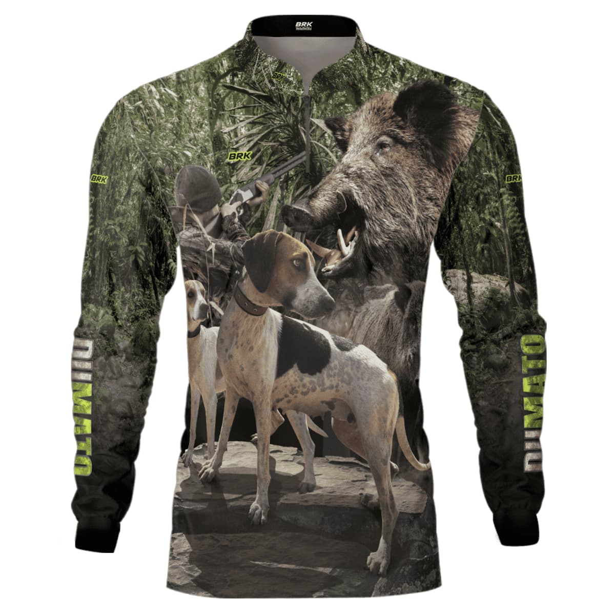 Camisa de Pesca Brk Dumato Javali Foxhound Real Tree com Proteção Solar UV50+ - Brk Fishing