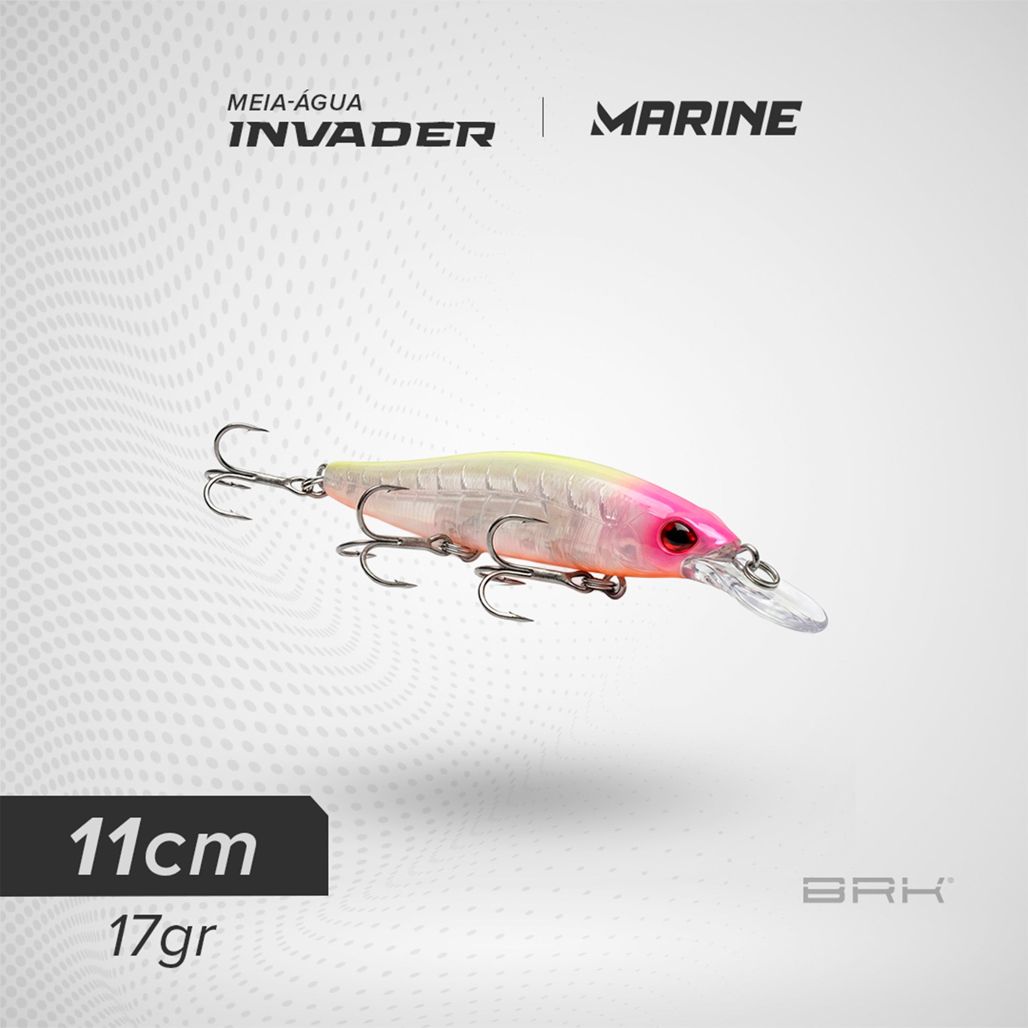 Isca Artificial Marine Sports Invader MR 110F Meia-Água Marine Sports