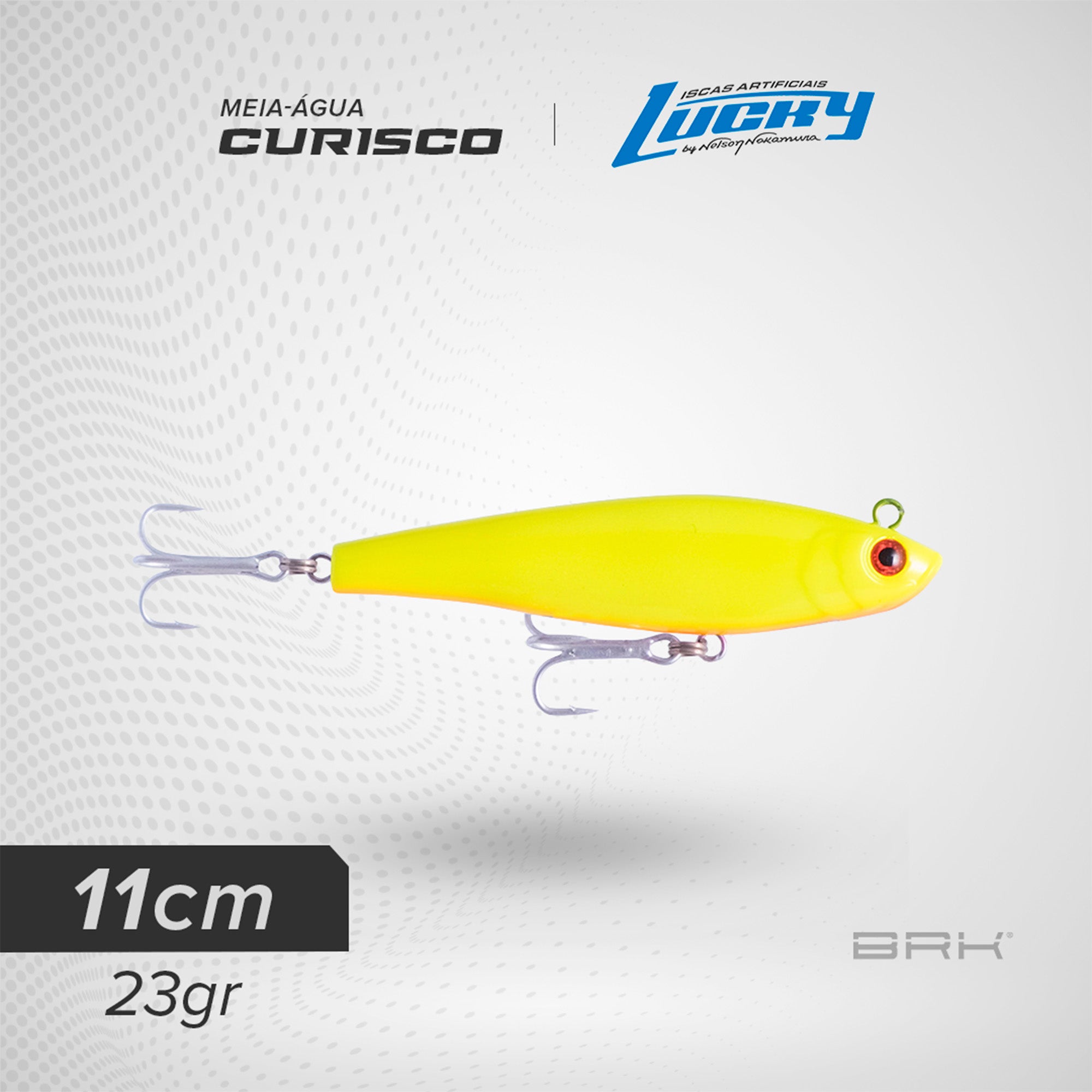 Isca Artificial Nelson Nakamura Curisco 11cm 23g Meia-água Lucky Nelson Nakamura