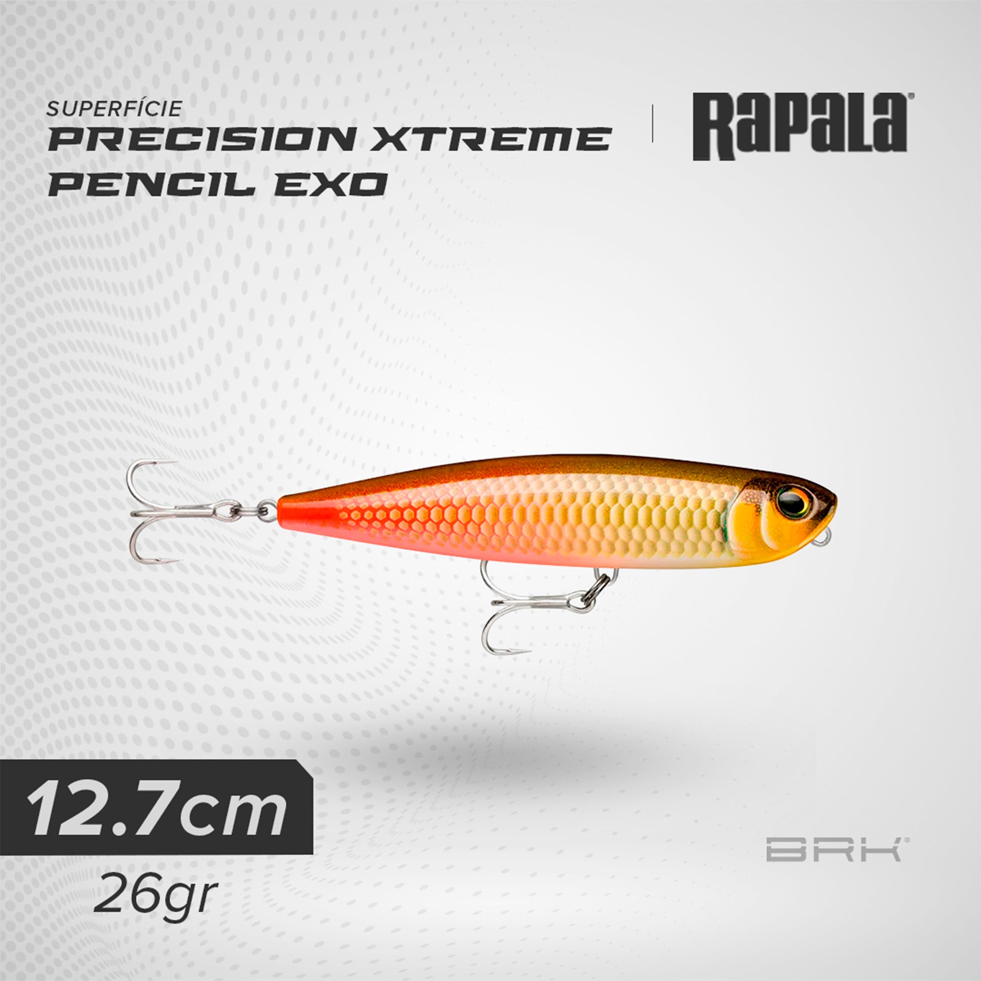 Isca Artificial Rapala Precision Xtreme Pencil EXO 127 Superfície Rapala