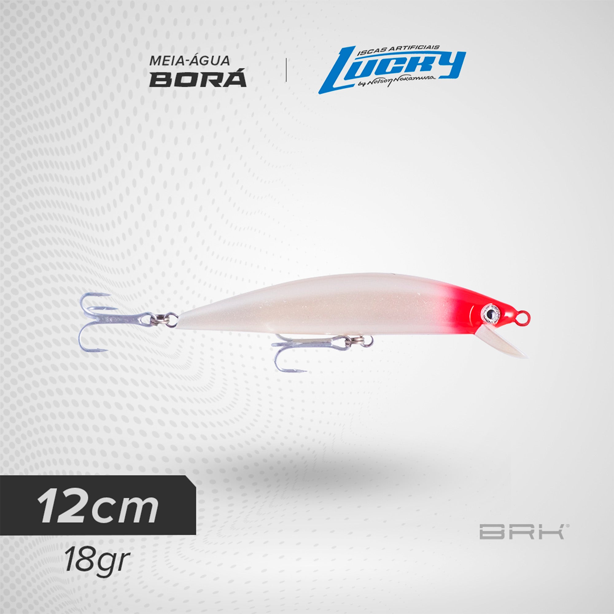 Isca Artificial Nelson Nakamura Borá 12cm 18g Meia-água Lucky Nelson Nakamura
