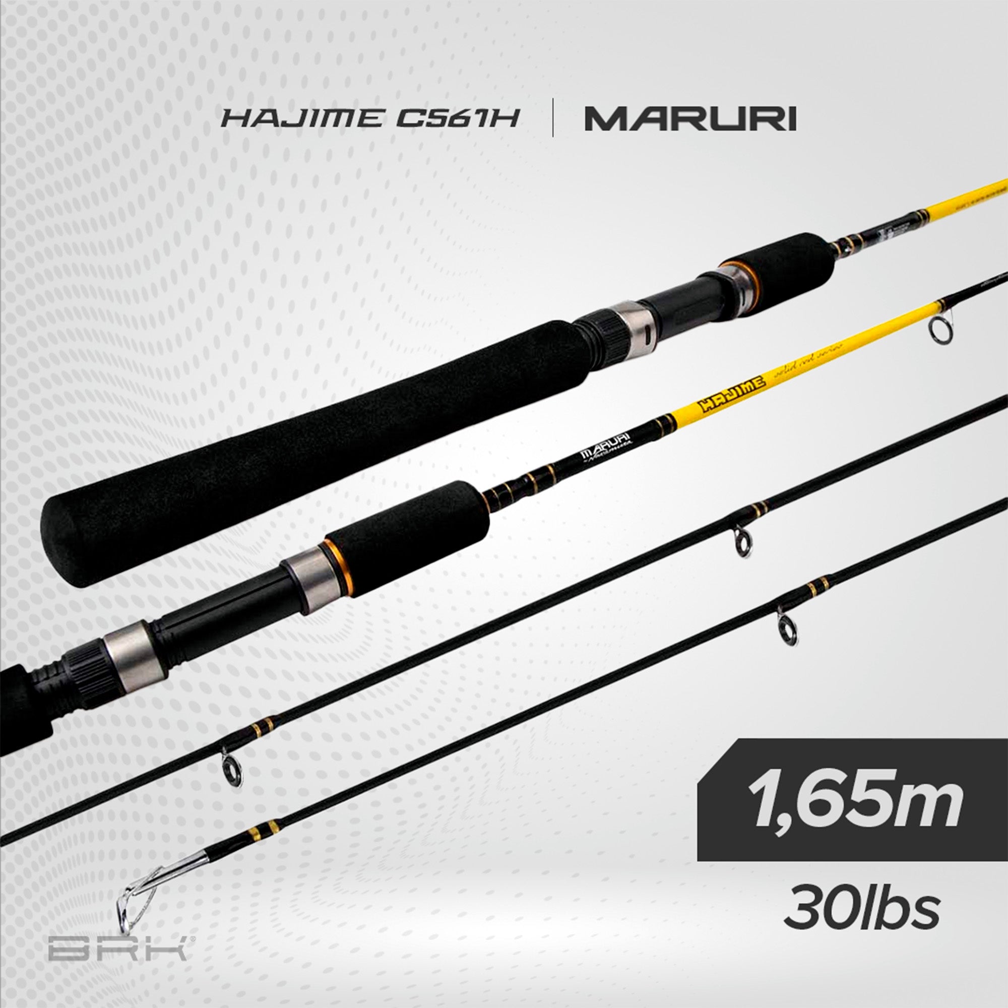 Vara de Pesca Maruri Hajime C-561H 30lb 1,65m - Carretilha (Inteiriça) - Brk Fishing