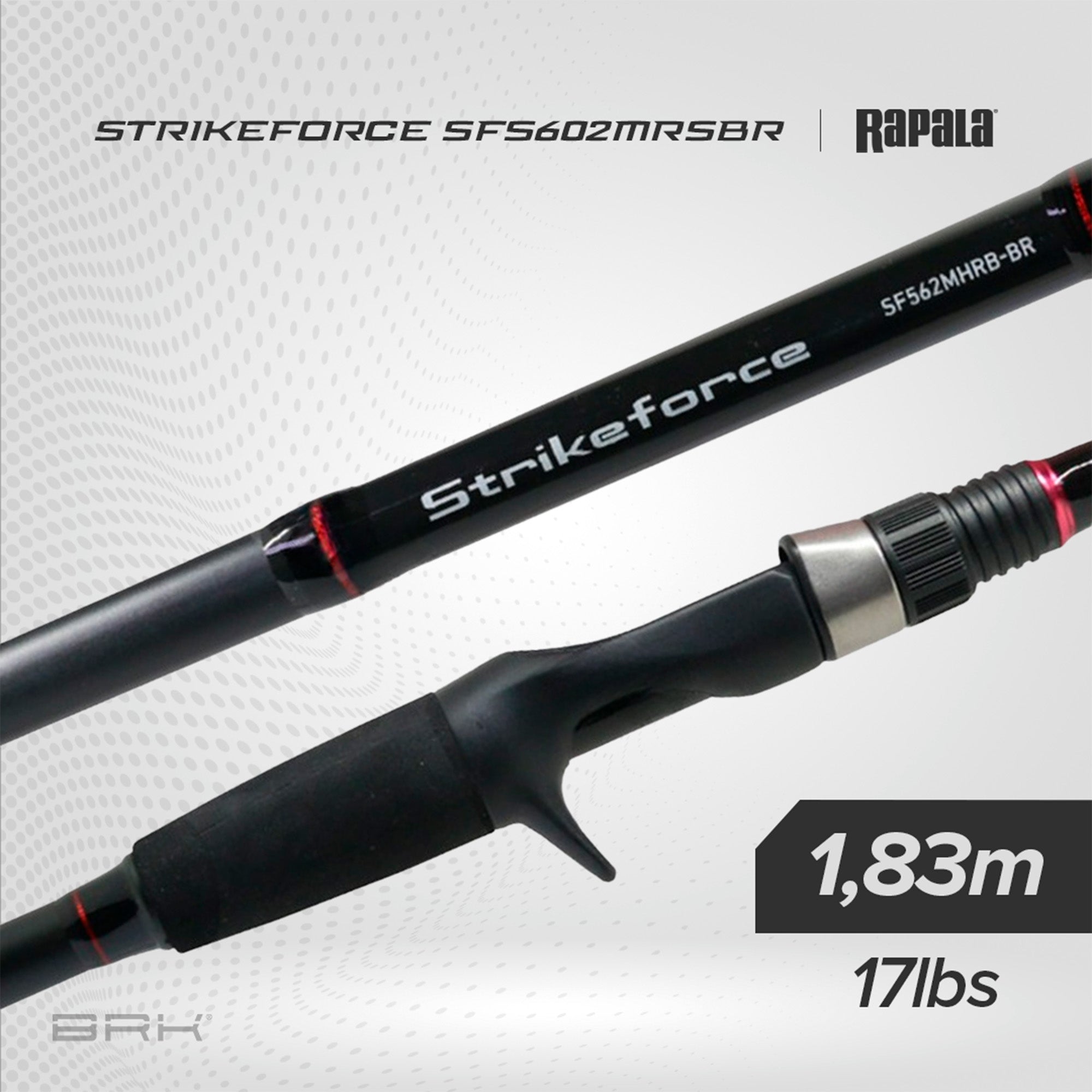 Vara de Pesca Daiwa Strikeforce SFS-602MRS-BR 17lbs 1,83m - Molinete (2 partes) - Brk Fishing