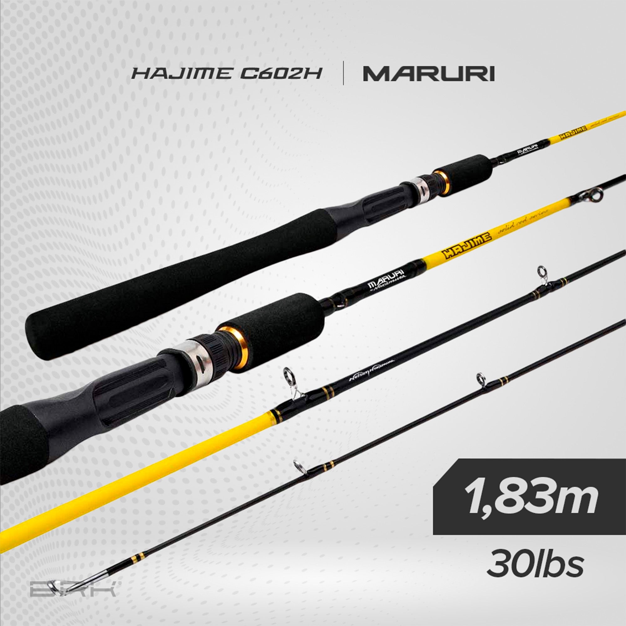 Vara de Pesca Maruri Hajime C-602H 30lb 1,83m - Carretilha (2 Partes) - Brk Fishing