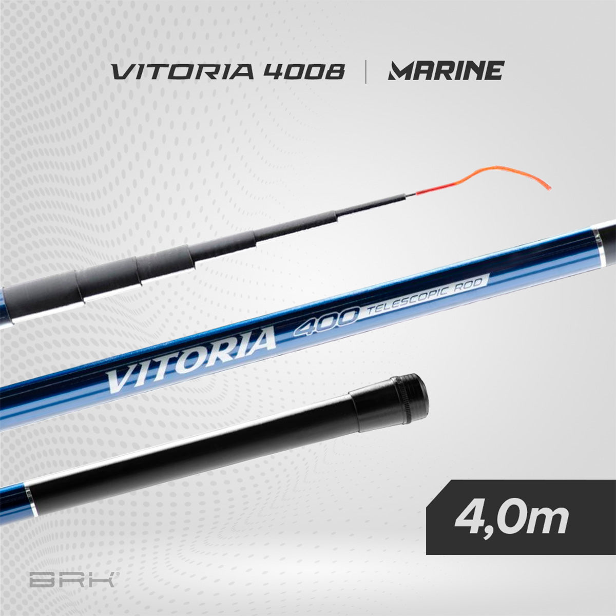 Vara de Pesca Marine Sports Telescópica Vitoria 4008 4,0m - Mão - Brk Fishing