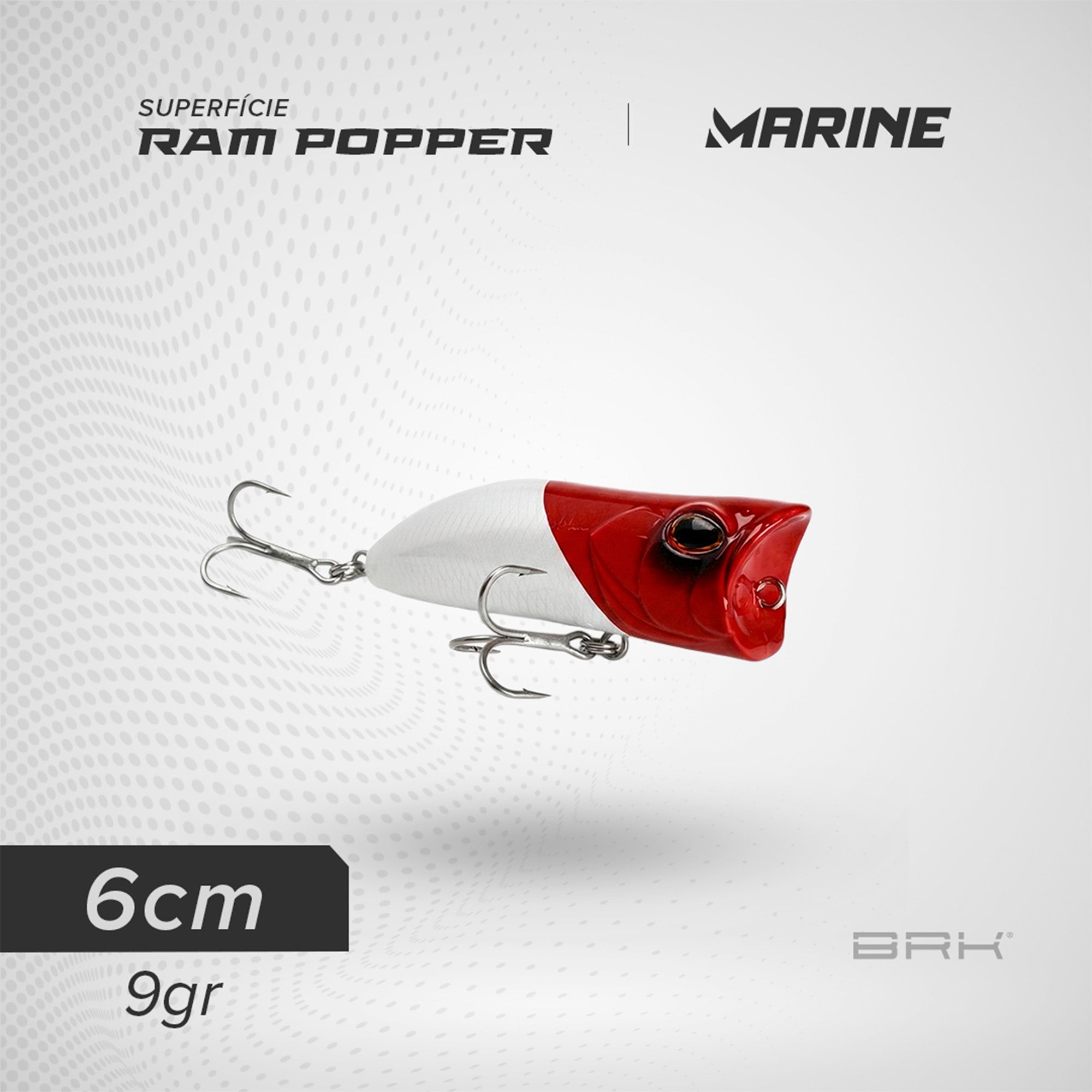 Isca Artificial Marine Sports Ram Popper 60 Superfície - Brk Fishing