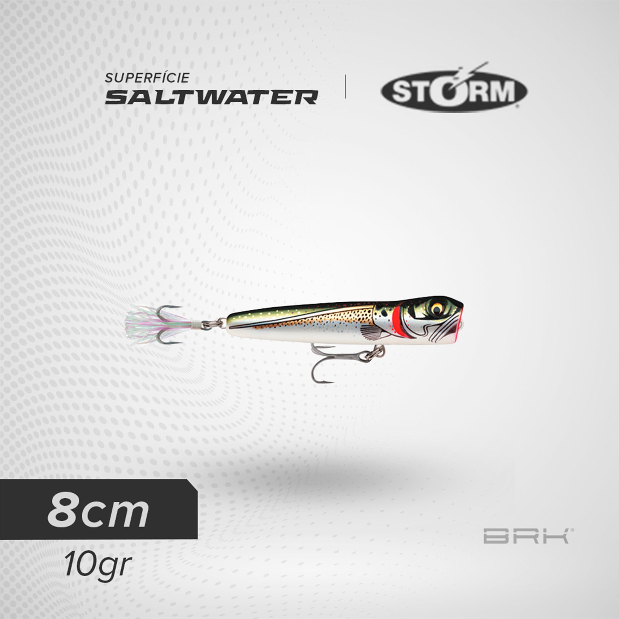 Isca Artificial Storm ChugBug 80 SaltWater Superfície Storm