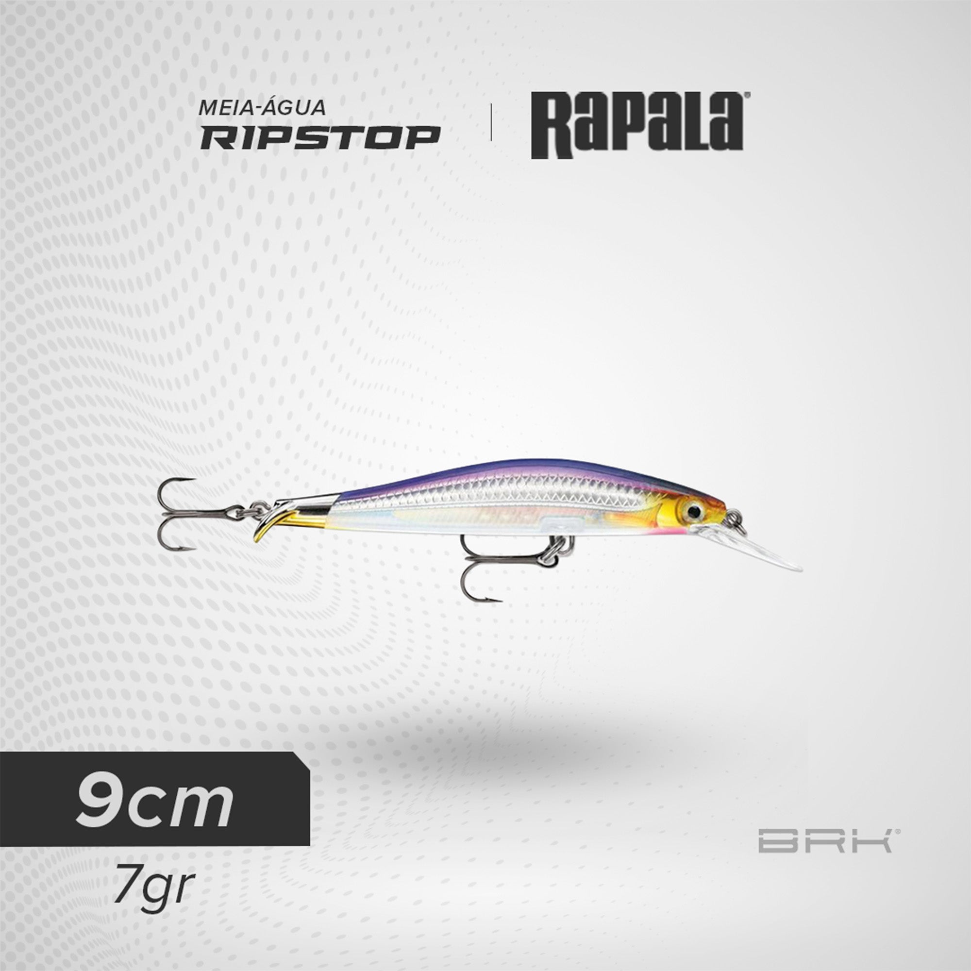 Isca Artificial Rapala RipStop Meia-Água Rapala
