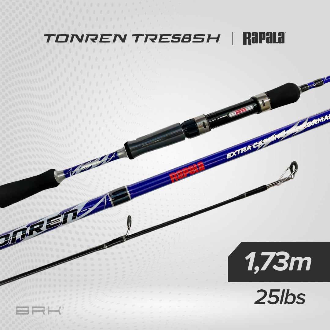 Vara de Pesca Rapala Tonren 11RATRE58SH 25lbs 1,73m - Molinete (Inteiriça) - Brk Fishing