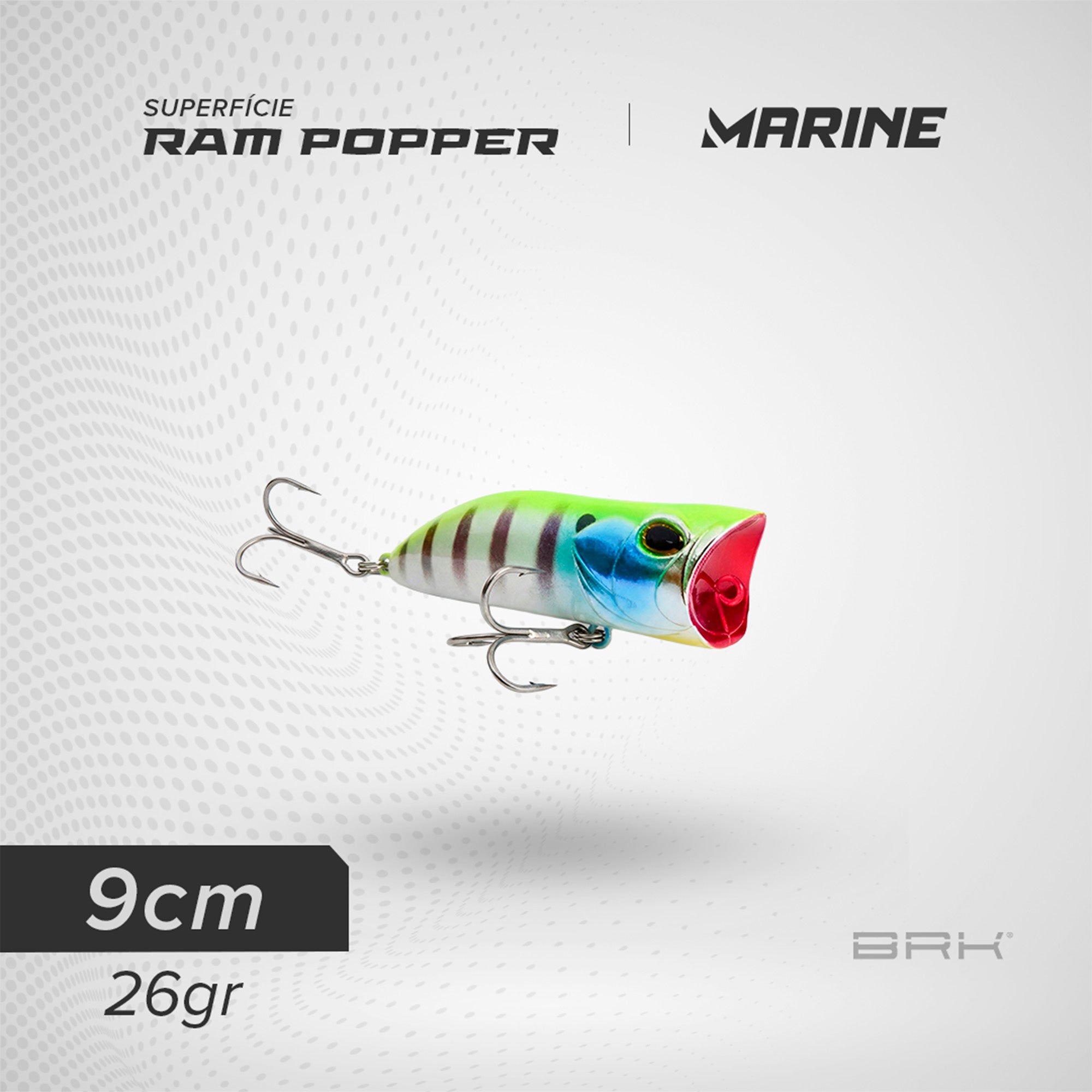 Isca Artificial Marine Sports Ram Popper 90 Superfície - Brk Fishing
