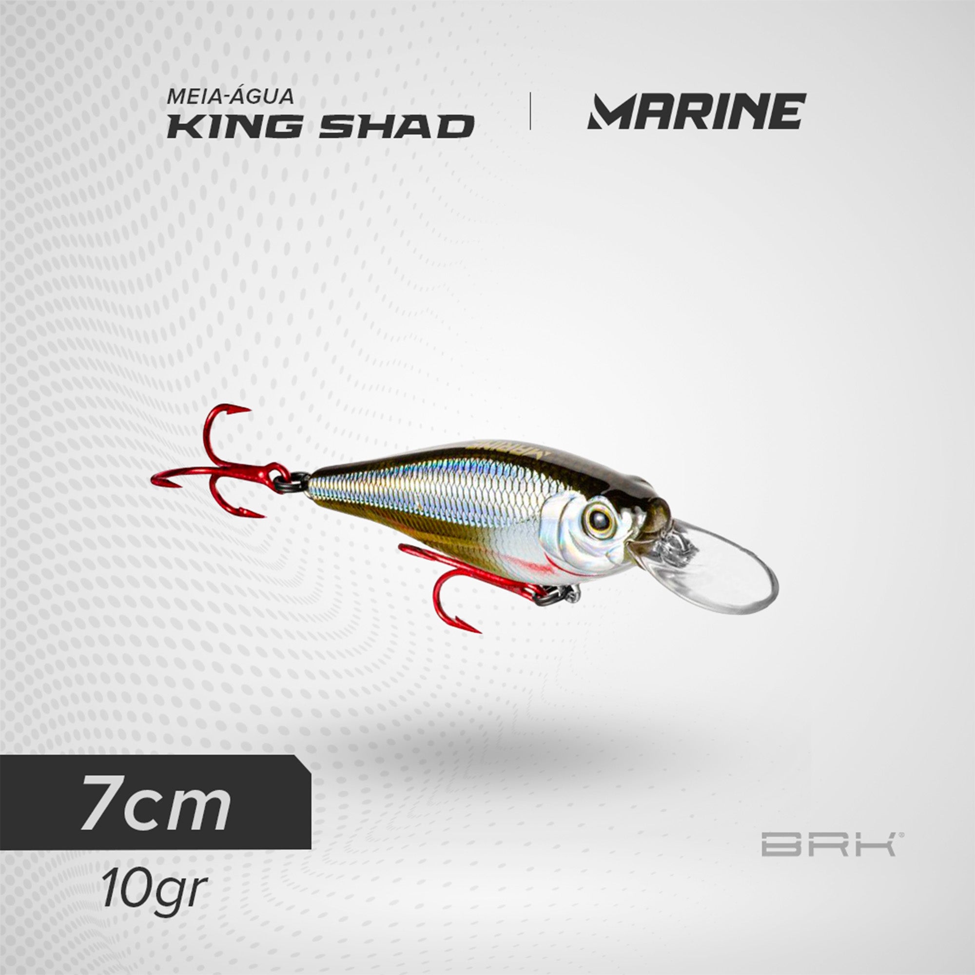 Isca Artificial Marine Sports King Shad Meia-Água Marine Sports