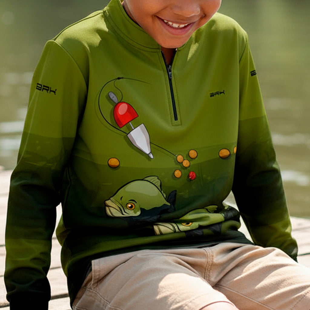 Camisa de Pesca Infantil Brk Tambaqui com UV50 + Brk Fishing
