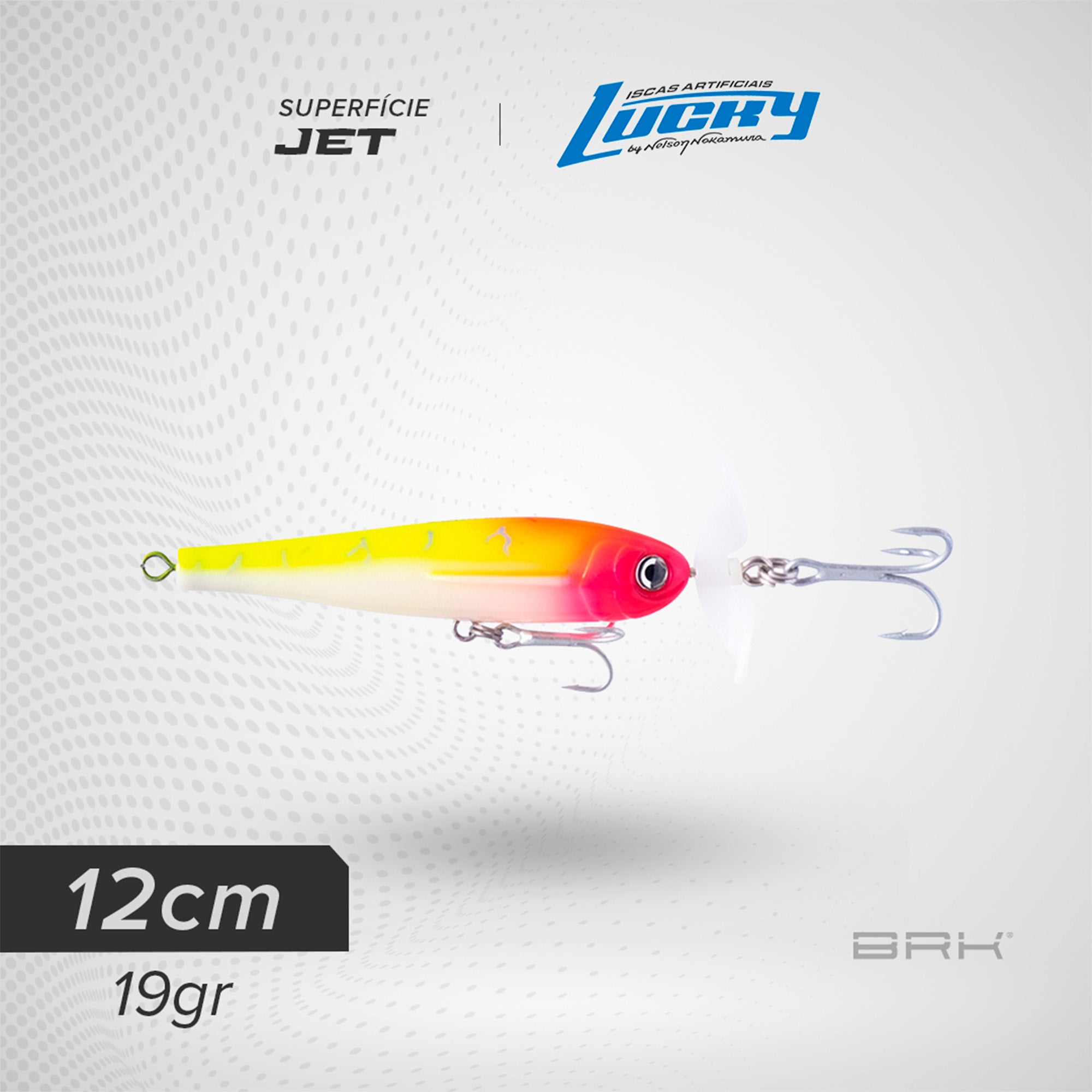 Isca Artificial Nelson Nakamura Jet 12cm 19g Superfície Lucky Nelson Nakamura