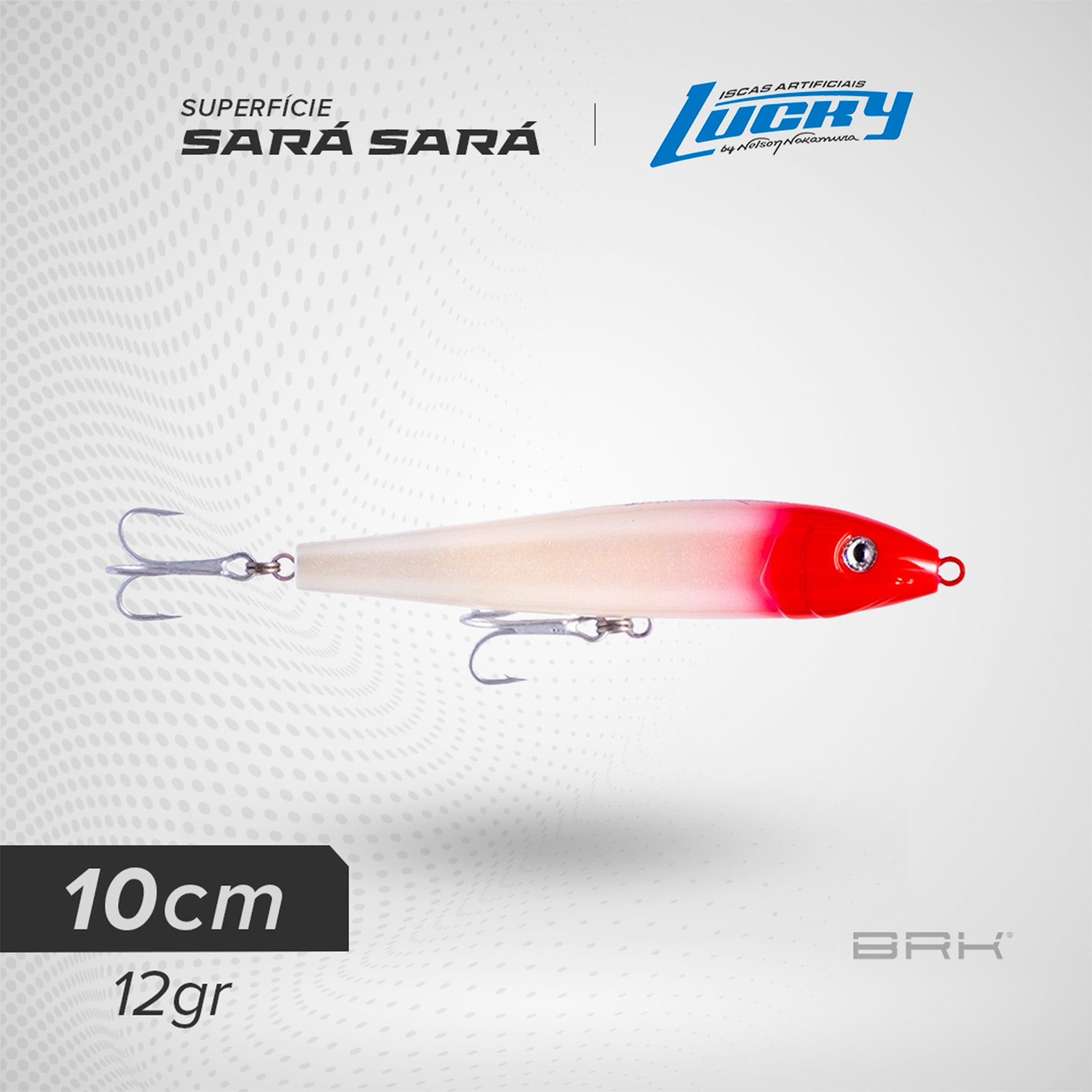 Isca Artificial Nelson Nakamura Sará Sará 100 10cm 12g Superfície Lucky Nelson Nakamura