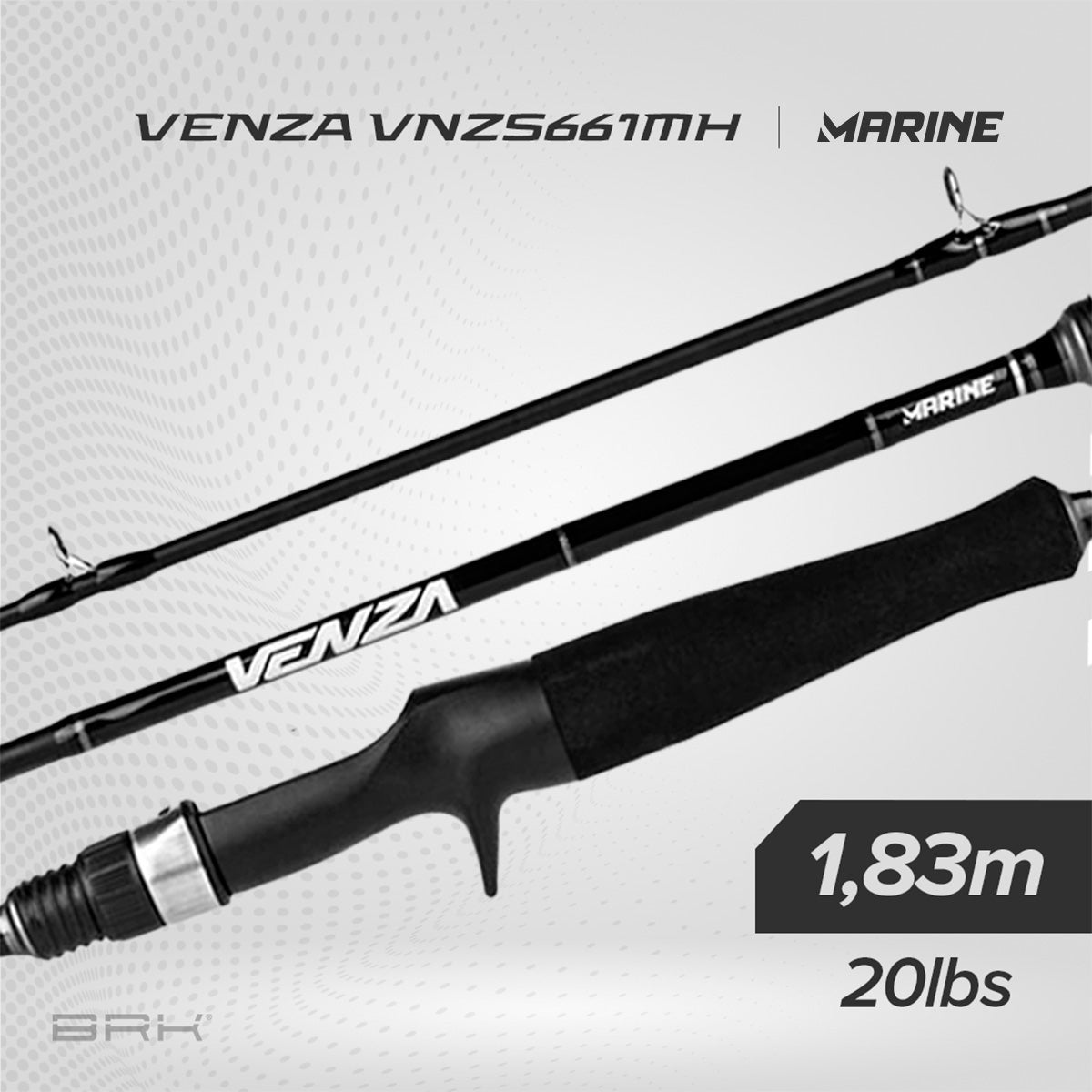 Vara de Pesca Marine Sports Venza VNZ-C601M 20lbs 1,83m - Carretilha (Inteiriça) - Brk Fishing
