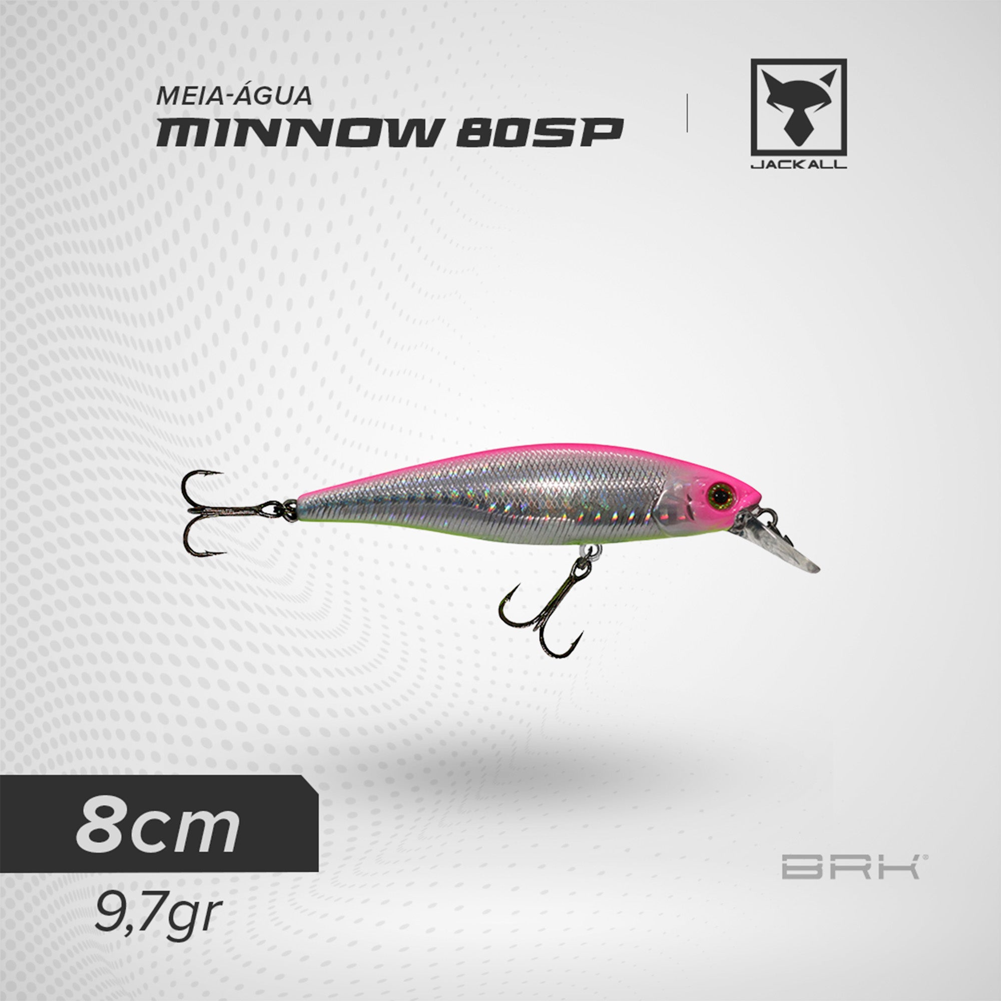 Isca Artificial Jackall Squad Minnow 80SP Meia-água Jackall