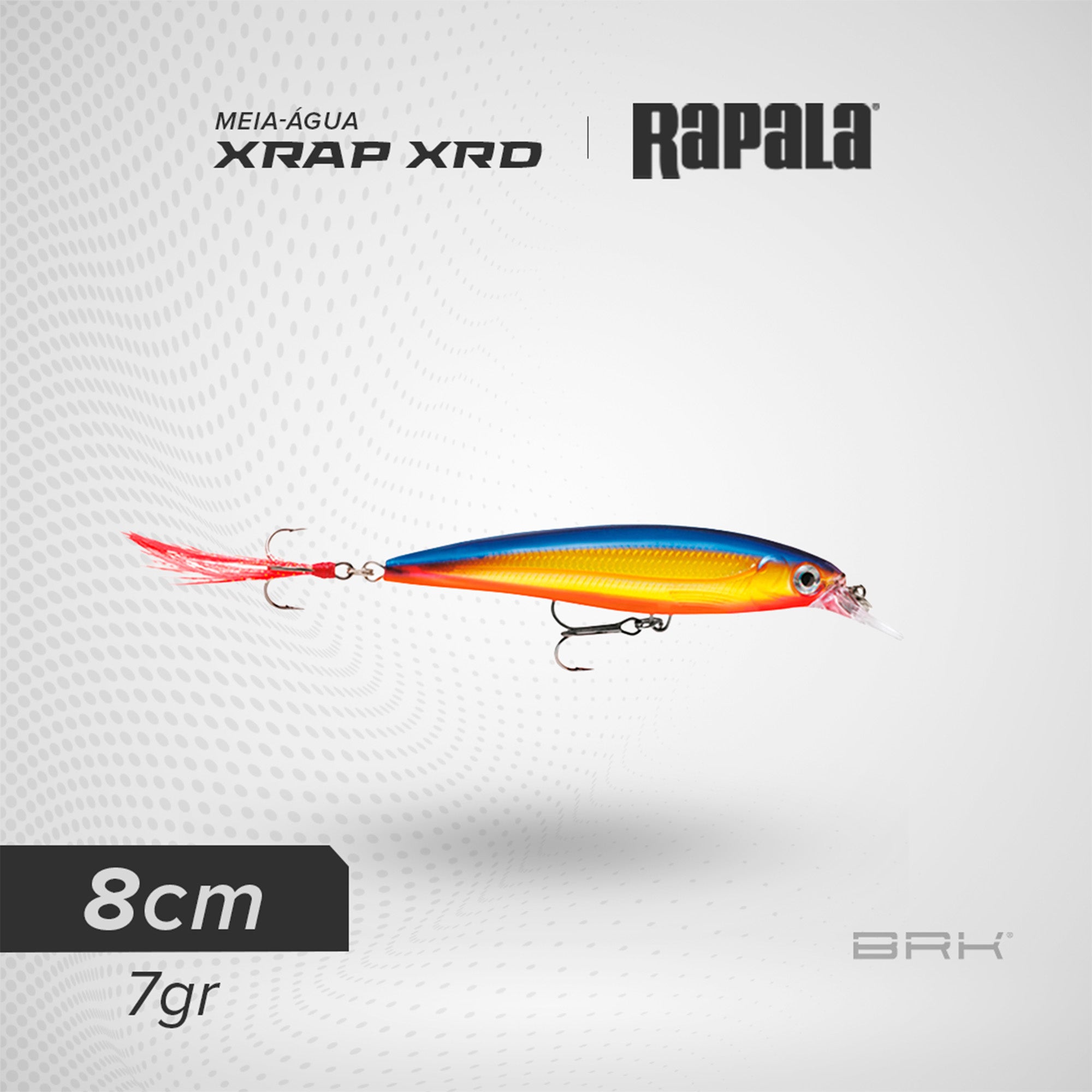 Isca Artificial Rapala XRAP XRD Meia-Água Rapala