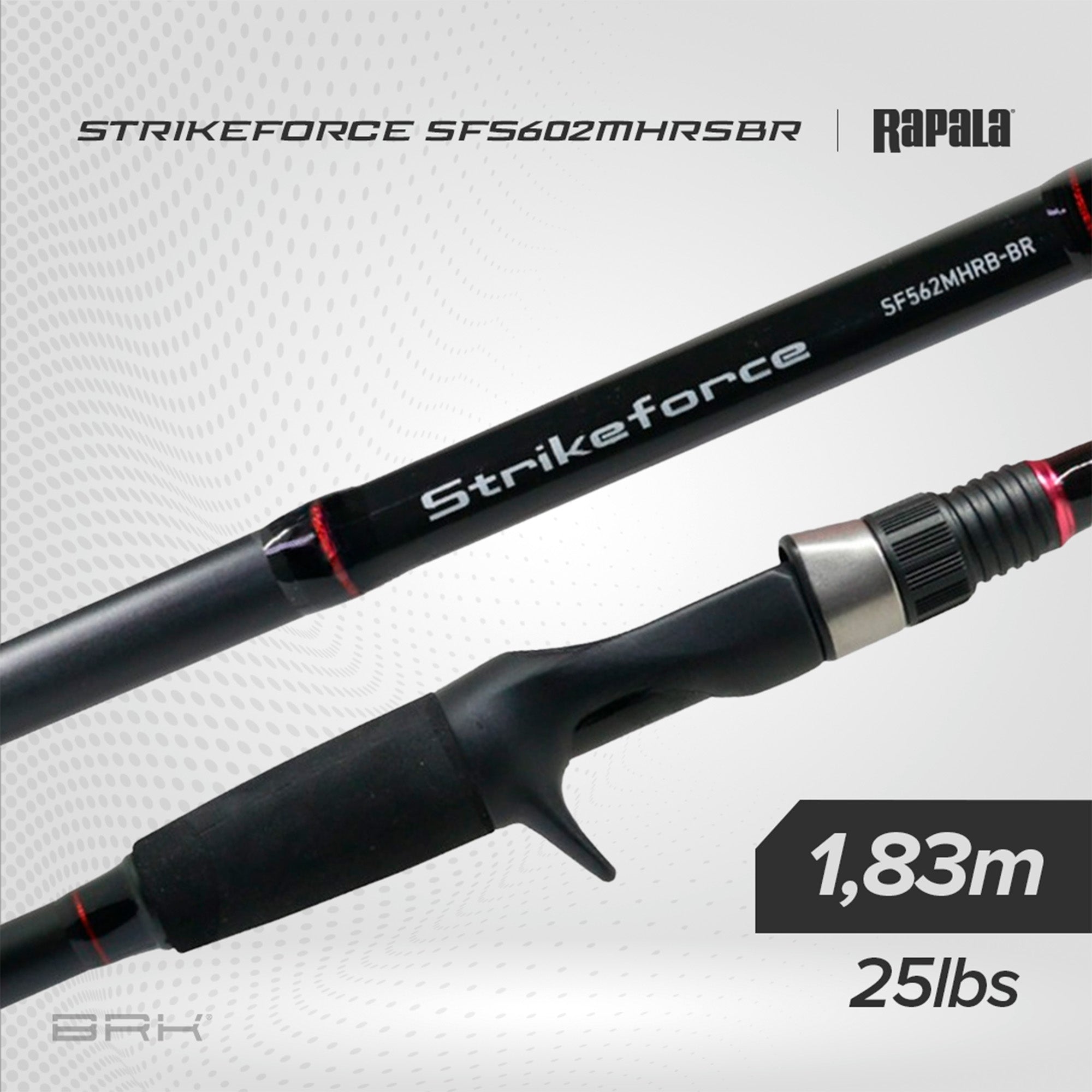 Vara de Pesca Daiwa Strikeforce SFS-602MHRS-BR 25lbs 1,83m - Molinete (2 partes) - Brk Fishing